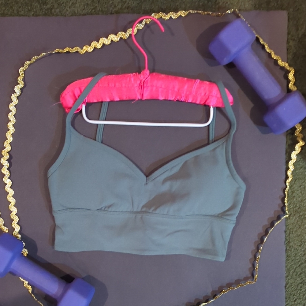Lululemon Army Green Sports Bra